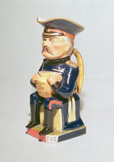 Lord Kitchener toby jug，由威尔金森制作，1915年（陶瓷） 作者 弗朗西斯·卡鲁瑟斯·古尔德